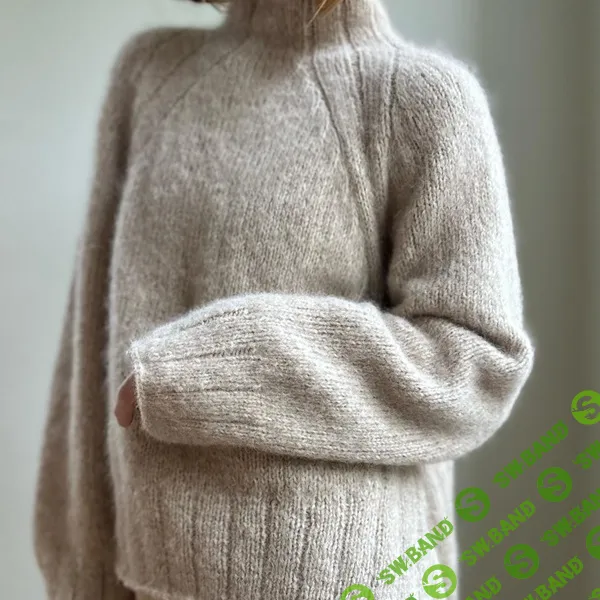 [Вязание] Теплый свитер с красивым регланом Sweater no 33, вязаный спицами сверху [Вяжи.ру] [My Favourite Things]