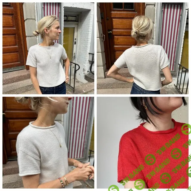 [Вязание] Тонкая вязаная футболка Cloud Tee [Вяжи.ру] [PetiteKnit]