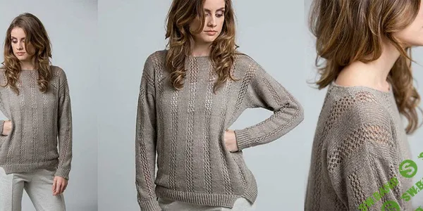 [Вязание] Тонкий ажурный джемпер Pismo Beach [Вяжи.ру] [Аманда Шойцер]