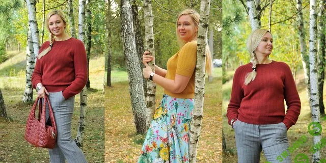 [Вязание] Топ и джемпер Saffron из тонкой пряжи [Вяжи.ру] [Ким Харгривз]