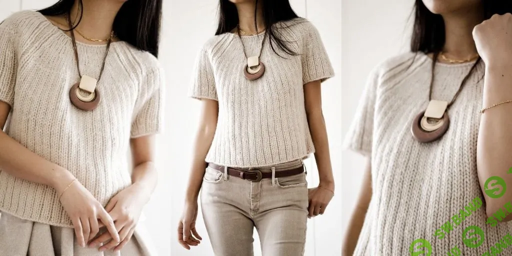 [Вязание] Топ из толстой пряжи Seashell [Вяжи.ру] [Cristina T. Ghirlanda]