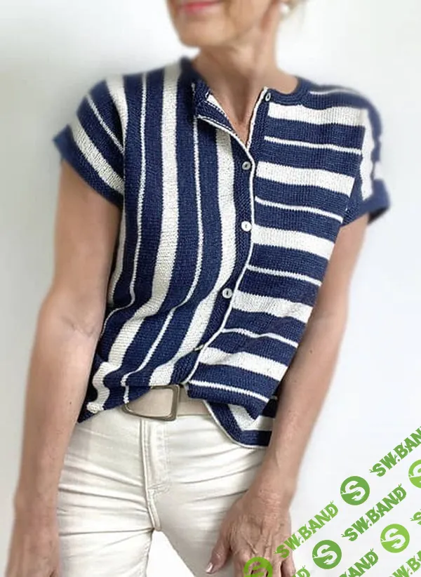 [Вязание] Топ полосками Dinner with my Captain [Вяжи.ру]