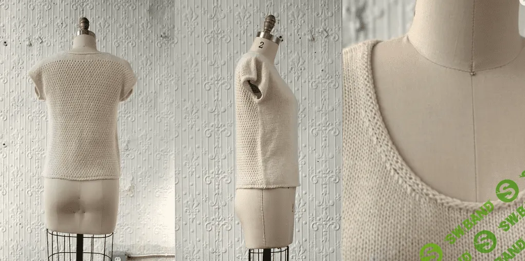 [Вязание] Топ с ажурной спинкой Solis [Miriam L. Felton] [Вяжи.ру]