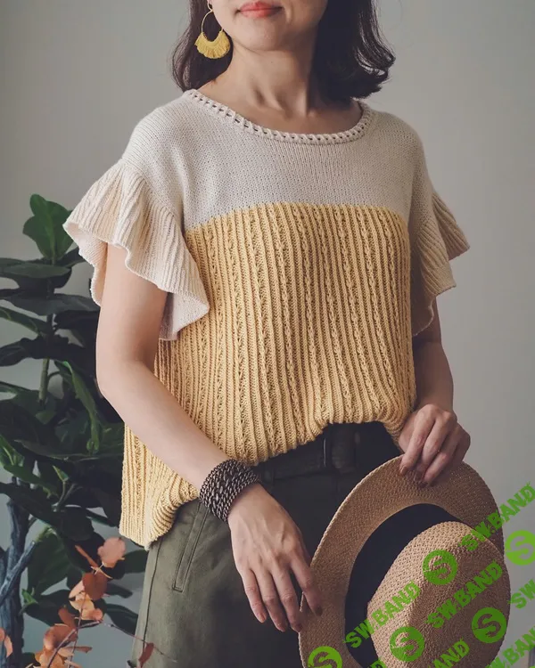 [Вязание] Топ с рюшами Summer Blossom [Вяжи.ру] [Ирен Лин]