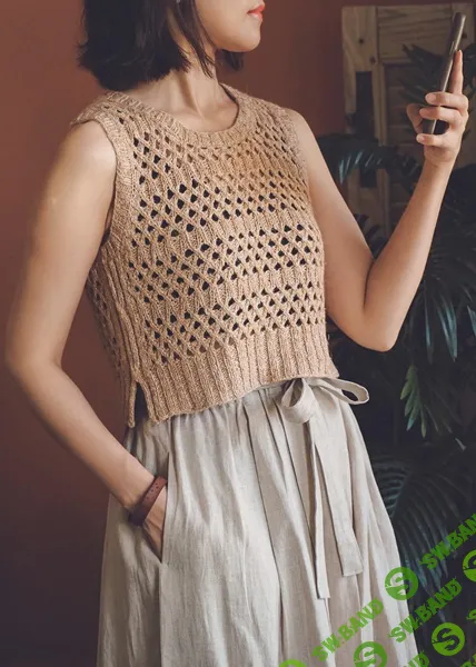 [Вязание] Топ сеткой спицами Rota [Вяжи.ру]