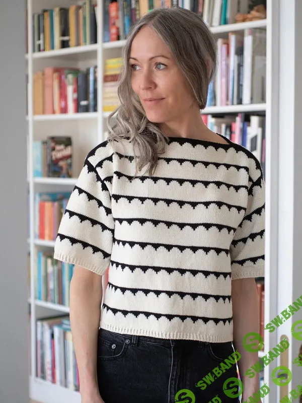 [Вязание] Топ спицами сверху Robinia Tee [Вяжи.ру] [Anne Ventzel]