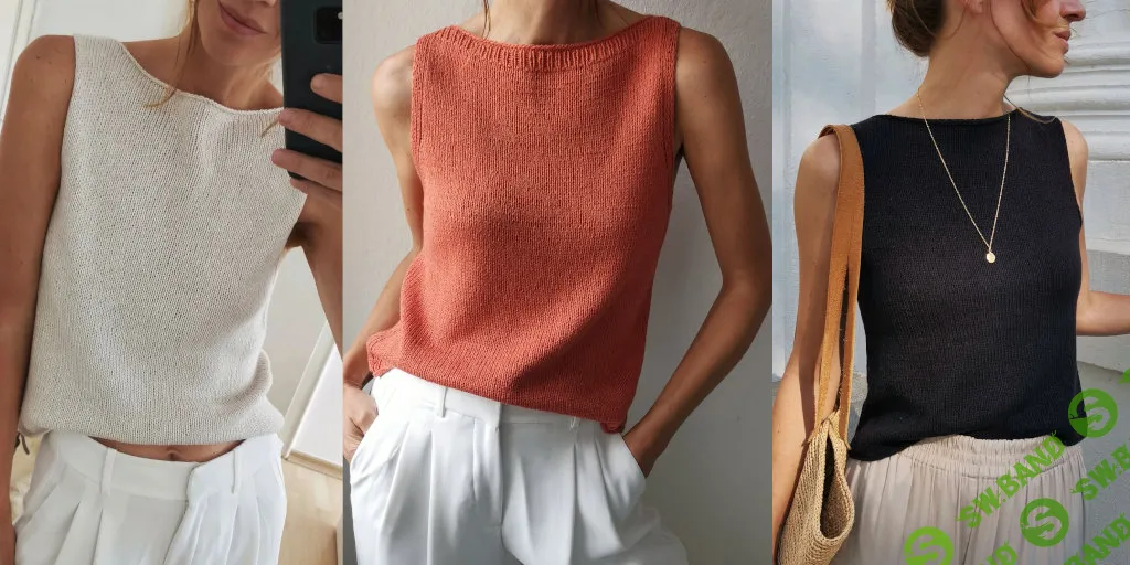 [Вязание] Топ спицами сверху Sabai [вяжи.ру] [Susanne Müller]