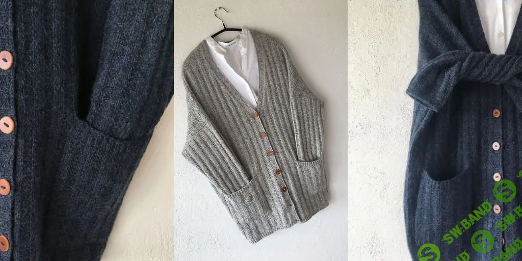 [Вязание] Унисекс кардиган Blue (Blaa) [Вяжи.ру] [Lone Kjeldsen]