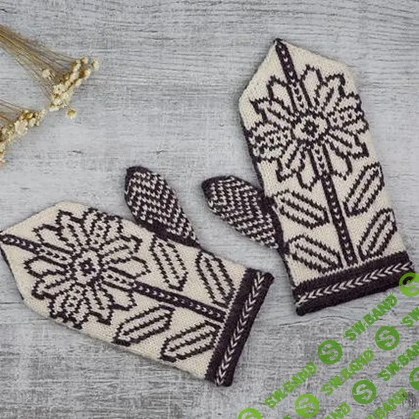 [Вязание] Варежки спицами красивым жаккардовым узором Kokkeluri [Вяжи.ру] [Кейт Дейвис]