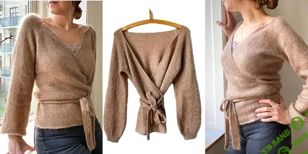 [Вязание] Вязаная спицами кофта Nigrum Wrap [Вяжи.ру] [Refined Knitwear]