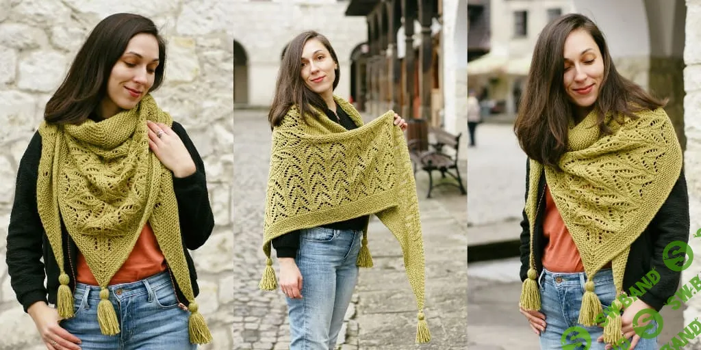 [Вязание] Вязаная спицами шаль Farnese [Вяжи.ру] [Paula Wiśniewska]