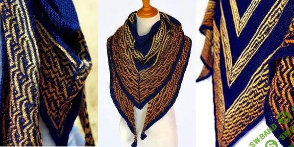 [Вязание] Вязаная спицами шаль Sacagawea [Вяжи.ру]