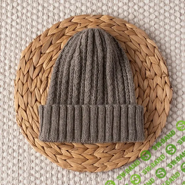 [Вязание] Вязаная спицами шапка с мелкими косами Fading Light [Вяжи.ру] [Celeste Knitwear]