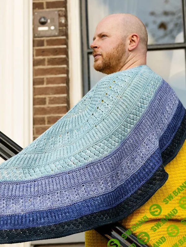 [Вязание] Вязаная спицами текстурная шаль Briornate [Вяжи.ру] [Stephen West]