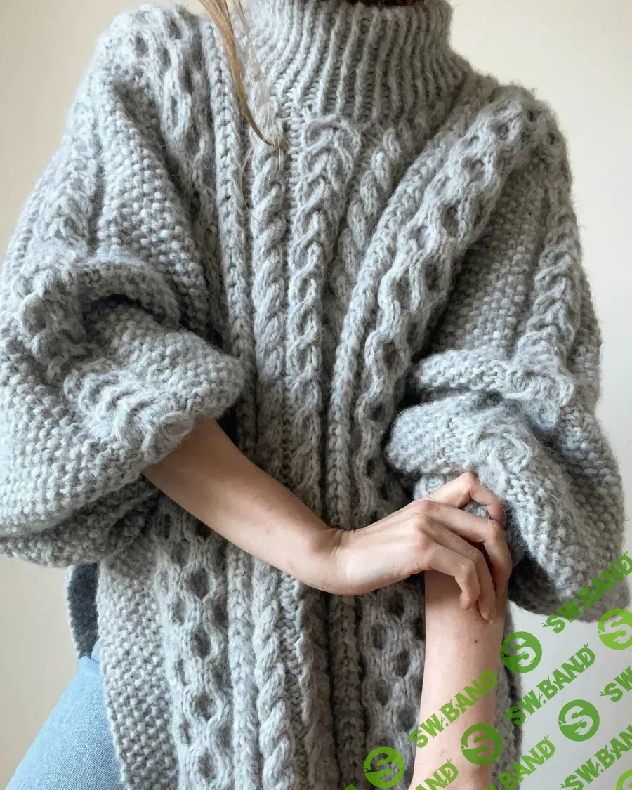 [Вязание] Вязаное спицами оверсайз платье Aegyo [Вяжи.ру] [aegyoknit]