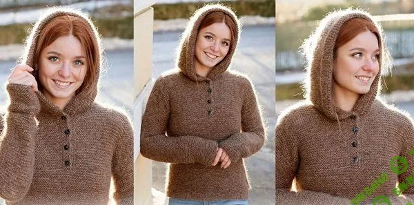 [Вязание] Вязаное женское худи Woodland Pixie [Вяжи.ру]