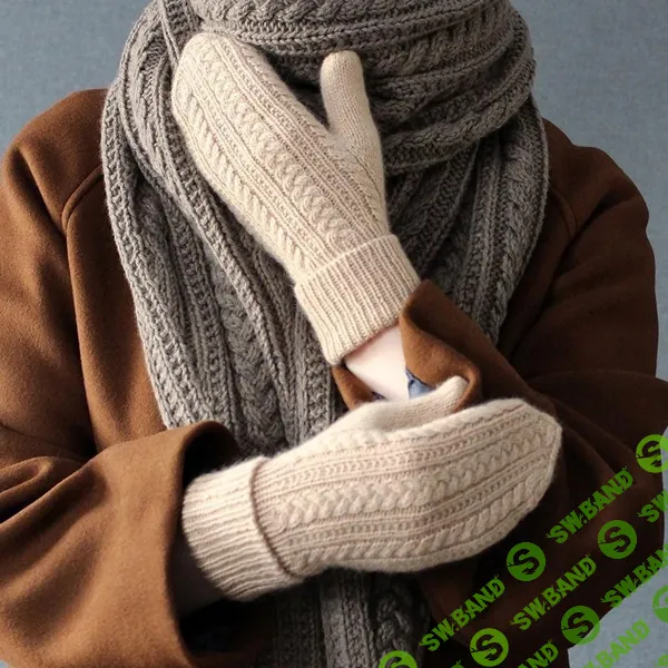 [Вязание] Вязаные спицами красивые кашемировые варежки косами Theresa [Вяжи.ру] [Lisa Hannes]