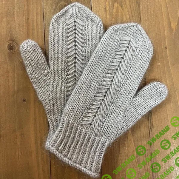 [Вязание] Вязаные спицами теплые и красивые варежки Coastal Drift [Вяжи.ру] [Manon Drolet]