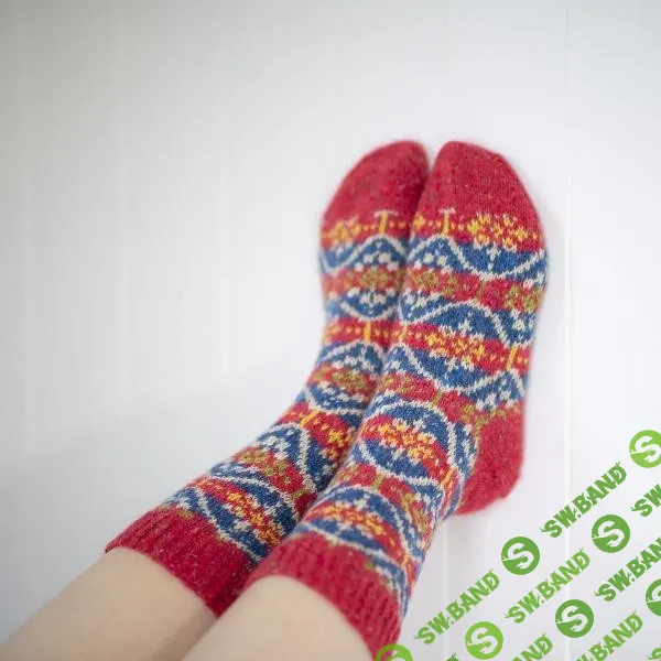 [Вязание] Вязаные спицами жаккардовые носки Fittygomash [Вяжи.ру] [Kate Davies Designs]