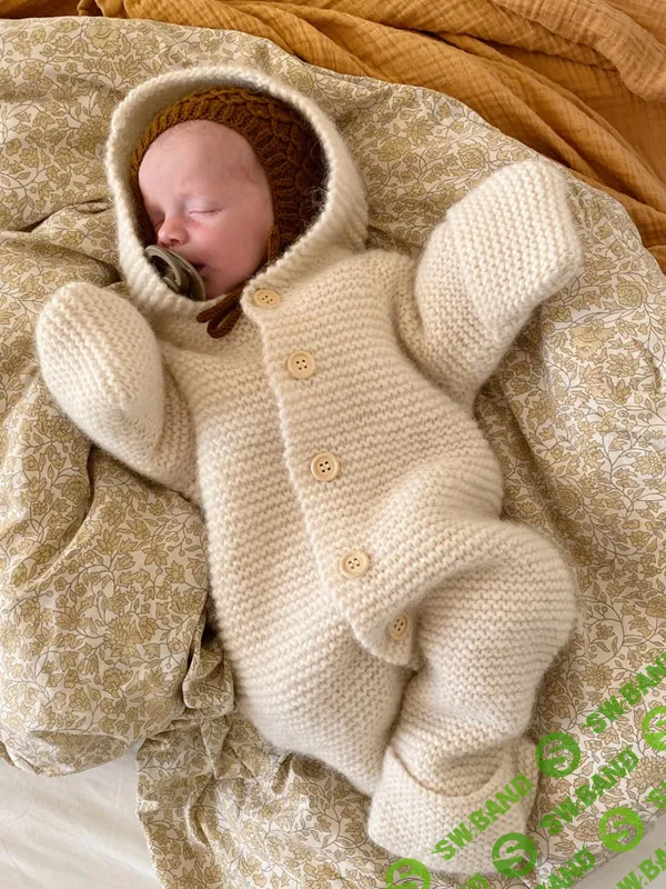 [Вязание] Вязаный детский комбинезон Selma's Sleep Suit [Вяжи.ру] [PetiteKnit]