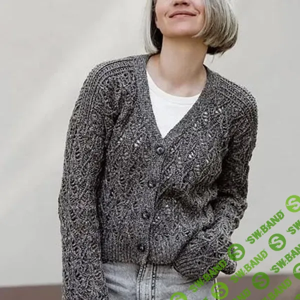 [Вязание] Вязаный крючком ажурный женский кардиган Vārpa Cardigan [Вяжи.ру] [Linda Skuja]