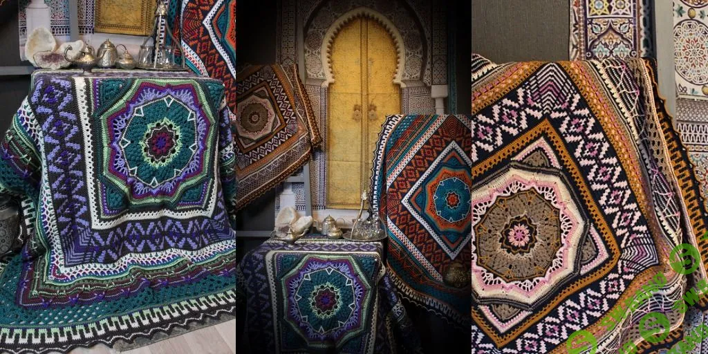 [Вязание] Вязаный крючком плед The Spice Market [Вяжи.ру] [Mark Roseboom]