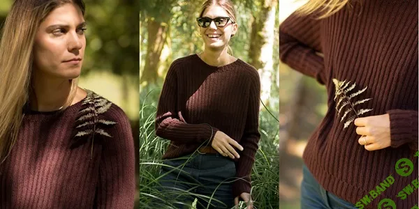 [Вязание] Вязаный резинкой пуловер Kaskade [Вяжи.ру] [Josée Paquin]