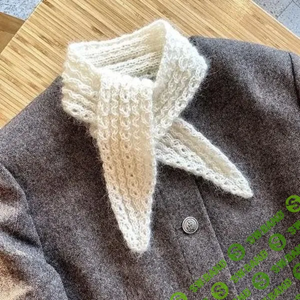 [Вязание] Вязаный спицами ажурный шарфик Lucky scarf [Вяжи.ру] [Ngo Quynh]