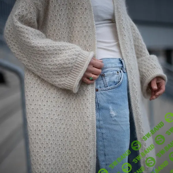 [Вязание] Вязаный спицами кардиган-кокон с японским плечом Honey [Вяжи.ру] [Anne Ventzel]