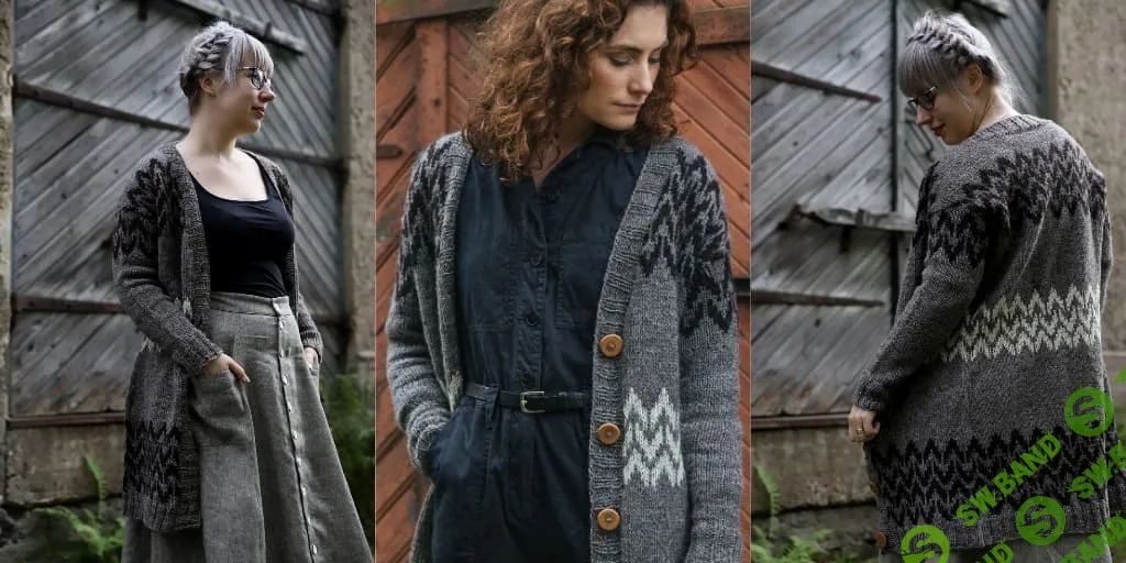 [Вязание] Вязаный спицами кардиган Maija [Вяжи.ру] [Anna Johanna]