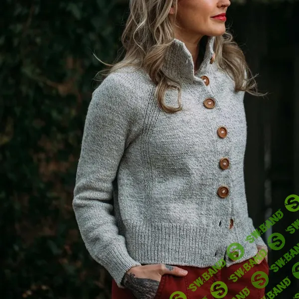 [Вязание] Вязаный спицами кардиган реглан Drk Everyday Cardi [Вяжи.ру] [Andrea Mowry]