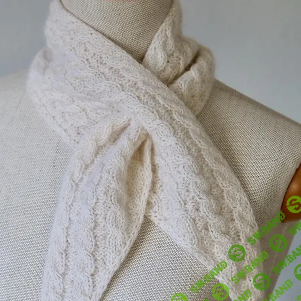 [Вязание] Вязаный спицами красивый двусторонний шарф косами Little Turnaround [Вяжи.ру] [ChrisBerlin]