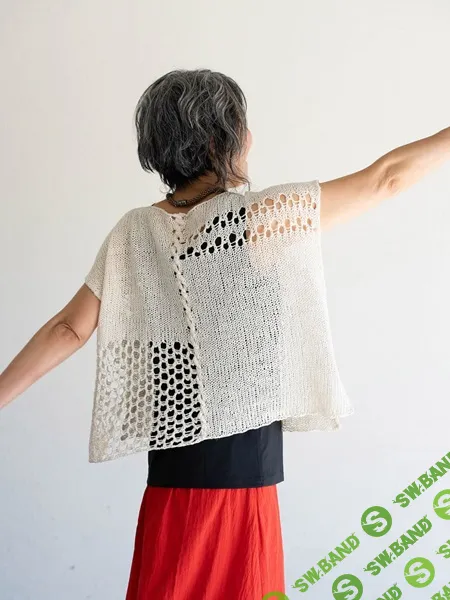 [Вязание] Вязаный спицами льняной топ Joinery [Вяжи.ру] [Yumiko Alexander]