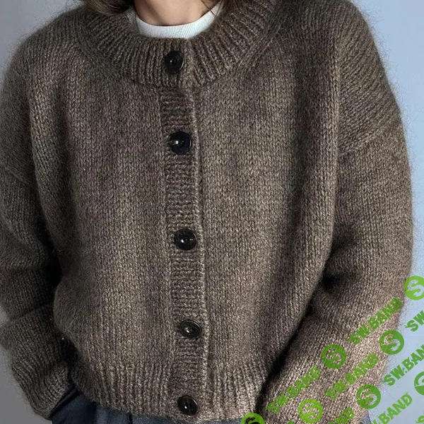 [Вязание] Вязаный спицами модный кардиган с японским плечом Mono Boxy [Вяжи.ру] [Mono Knit Editions]