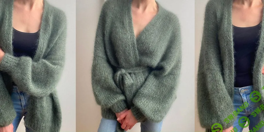 [Вязание] Вязаный спицами мохеровый кардиган JONA [Вяжи.ру]