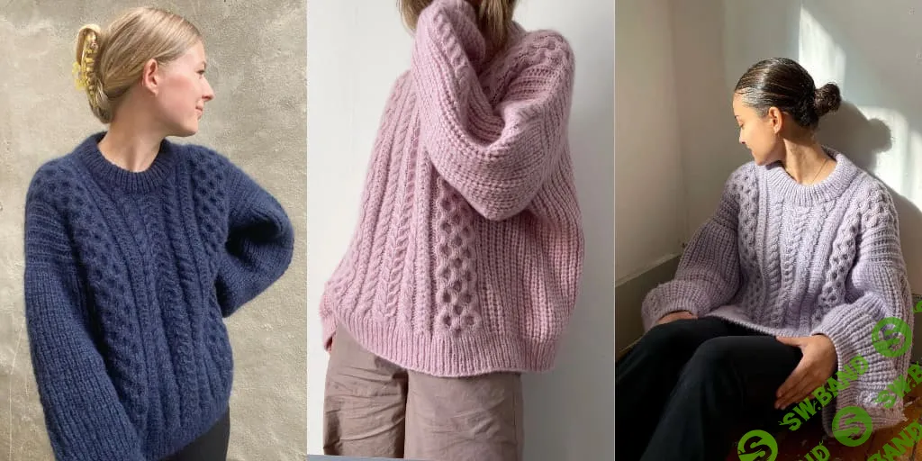 [Вязание] Вязаный спицами оверсайз Aegyo Sweater [Вяжи.ру] [Aegyo]