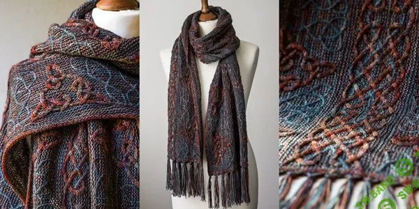 [Вязание] Вязаный спицами палантин Lindisfarne [Вяжи.ру]