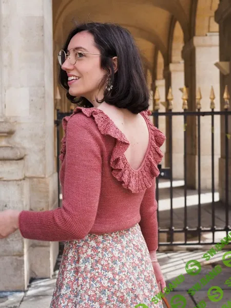 [Вязание] Вязаный спицами пуловер Frou Frou [Вяжи.ру] [Camille K]