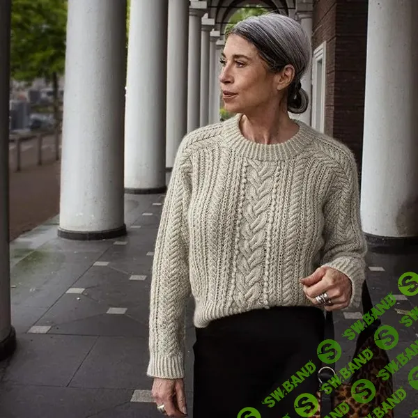 [Вязание] Вязаный спицами пуловер с косами Neive [Вяжи.ру] [Natas ja Hornby]