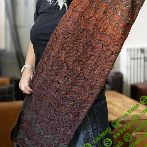 [Вязание] Вязаный спицами роскошный палантин Ivy [Вяжи.ру] [Beatrice Mase]