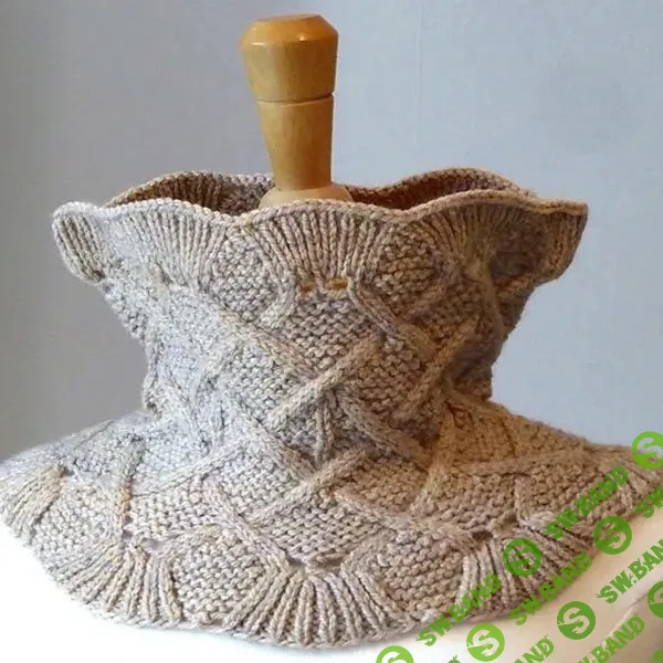 [Вязание] Вязаный спицами снуд с косами Anglebury Cowl [Вяжи.ру] [Tess Young]