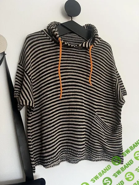 [Вязание] Вязаный спицами стильный льняной топ с капюшоном HOR no 21 [Вяжи.ру] [Lone Kjeldsen]