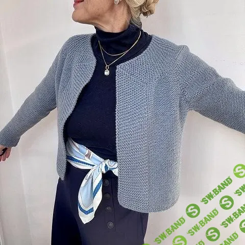 [Вязание] Вязаный спицами стильный жакет Turn around the corner [Вяжи.ру] [Hinterm Stein]