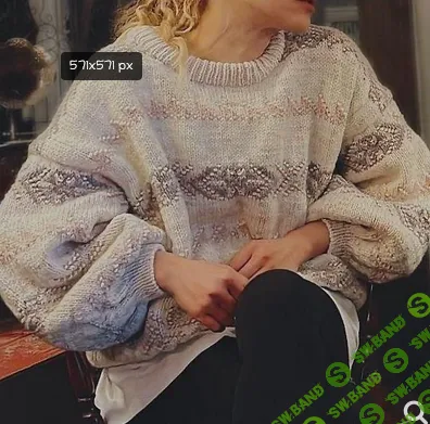 [Вязание] Вязаный спицами сверху теплый свитер-оверсайз Jilli Jumper [Вяжи.ру] [Anne Ventzel]