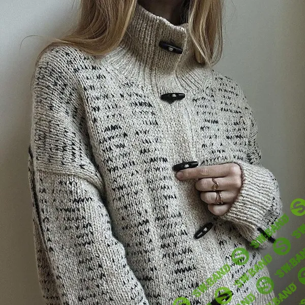 [Вязание] Вязаный спицами теплый жакет с высоким воротником Ava [Вяжи.ру] [My Favourite Things]