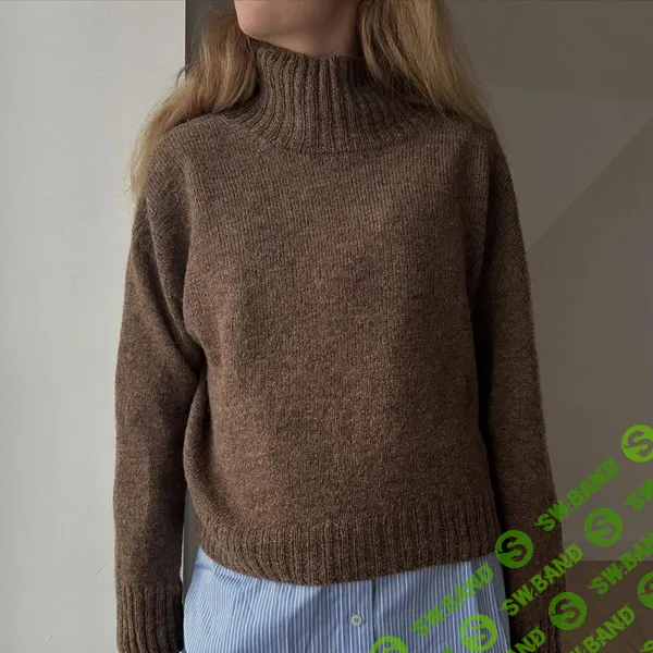 [Вязание] Вязаный спицами тонкий свитер-оверсайз с японским плечом Note LeKnit [Вяжи.ру] [Lene Holme Samsøe]