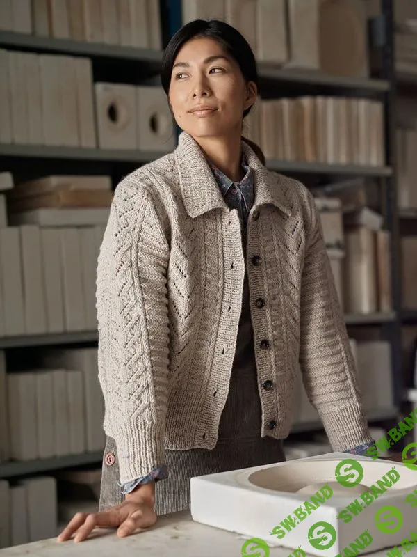 [Вязание] Вязаный спицами жакет Betula [Вяжи.ру] [Jacqueline van Dillen]