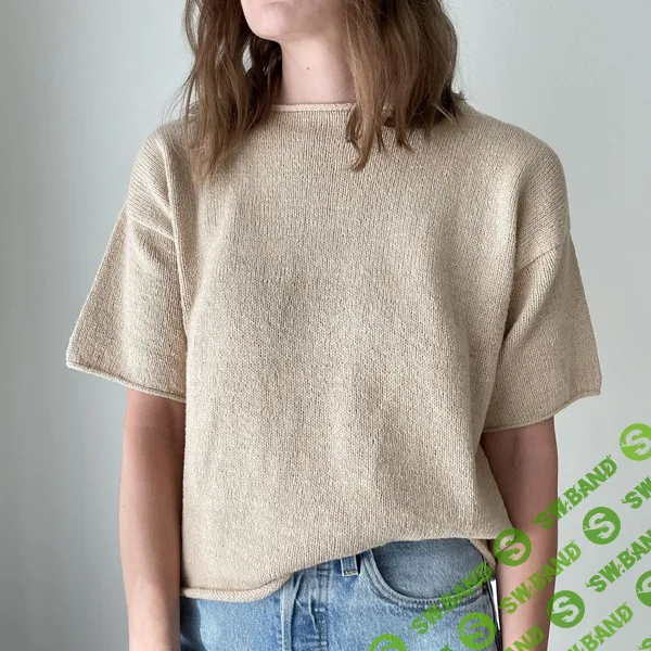 [Вязание] Вязаный спицами женский топ футболка Harvest Tee [Вяжи.ру] [Ozetta - Hailey Smedley]