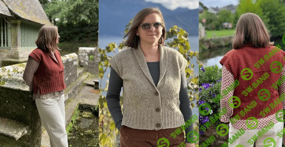 [Вязание] Вязаный спицами жилет Monts d'Arrée vest [Вяжи.ру] [Pauline Fanguin]