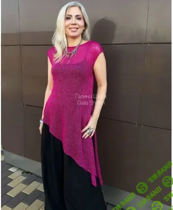 [Вязание] Вязаный топ Астра. Мастер-класс для спиц до 72 размера [Gala Sheikh] [Галина Шейх]